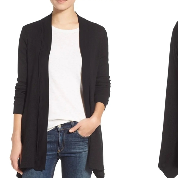 Splendid Thermal Wrap Black Cardigan - Picture 16 of 16